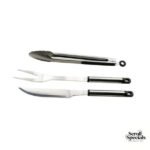 Alva 3-Piece Stainless Steel BBQ Tool Set