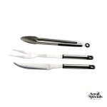 Alva 3-Piece Stainless Steel BBQ Tool Set