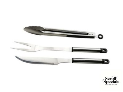Alva 3-Piece Stainless Steel BBQ