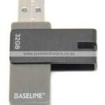 Baseline 32GB USB 2.0 Swivel Flash Drive
