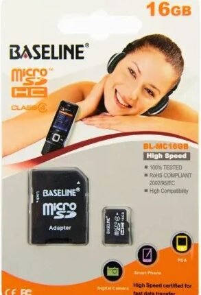 Baseline 16GB MicroSDHC CL10 Memory Card