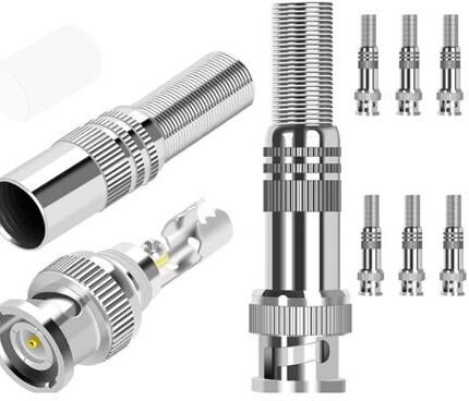 Securnix RG59 8 Pack Screw Spring BNC Connectors