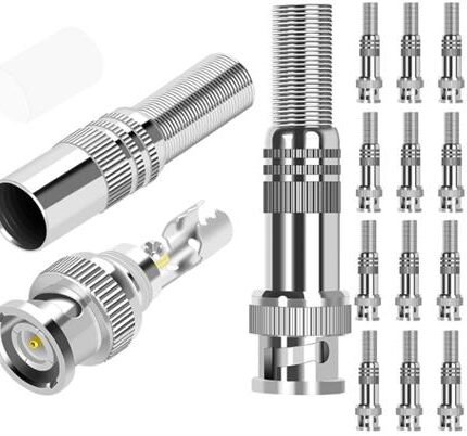 Securnix RG59 16 Pack Screw Spring BNC Connectors