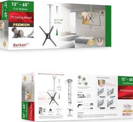 Barkan Full Motion Ceiling TV Mount