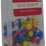 DLOffice Multicolour 24mm Pushpins Thumb Tacks Plastic Tub