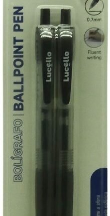 Artwell 2 Pack Ballpoint Black Pens