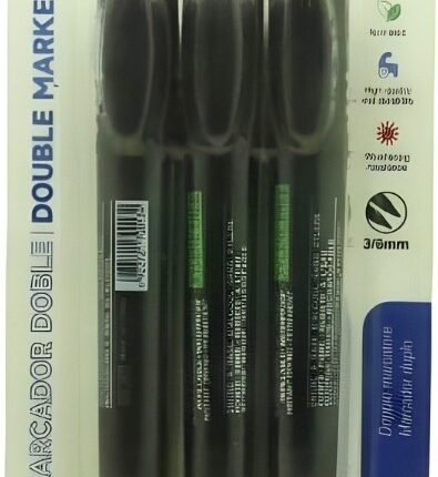 Artwell 3 Pack Permanent Double Black Marker
