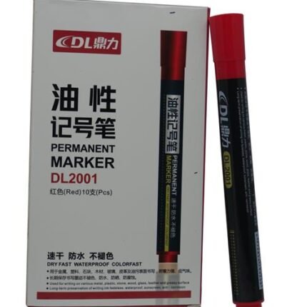 DLOffice Permanent Markers Pack of 10 Red