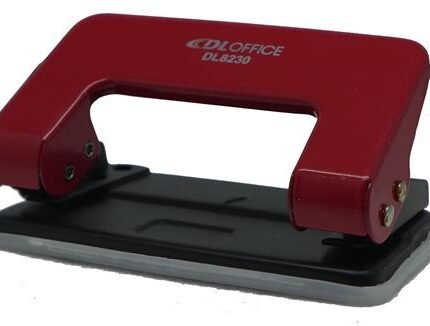 DLOffice Student Metal 2 Hole Punch Red