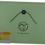 Brainware 8 Compartment Expanding File Organiser Green