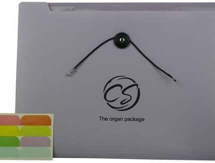 Brainware 8 Compartment Expanding File Organiser Purple