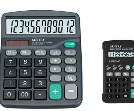 Sentry Twin Pack Home and Office Calculators