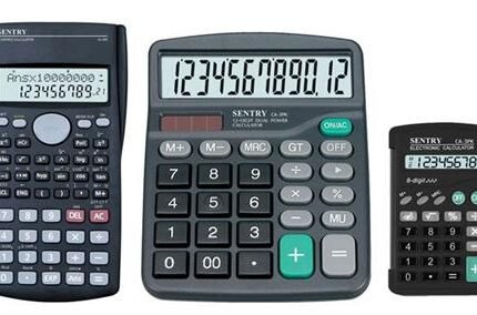 Sentry Triple Pack Home and Office Calculators