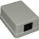 LinkQnet RJ45 CAT6 Single Wall Mount Surface Box