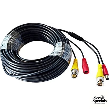 CC25M Securnix RG59 CCTV Pre Built 25 Metre Cable - Image 1