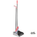 Casey Long Standing Dustpan And Broom Set Red