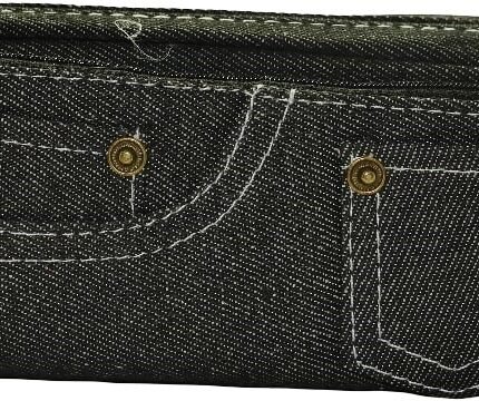 Brainware Black Denim Pencil Case