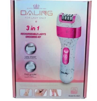 Daling 3 in 1 Rechargeable Ladies Grooming Kit
