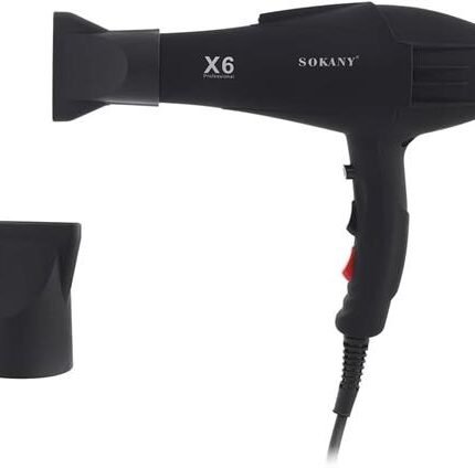 Sokany Salon Profesional Quick Drying Black Hairdryer 2200w