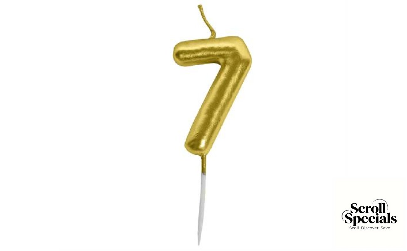 Casey 10cm Gold Numerical Birthday