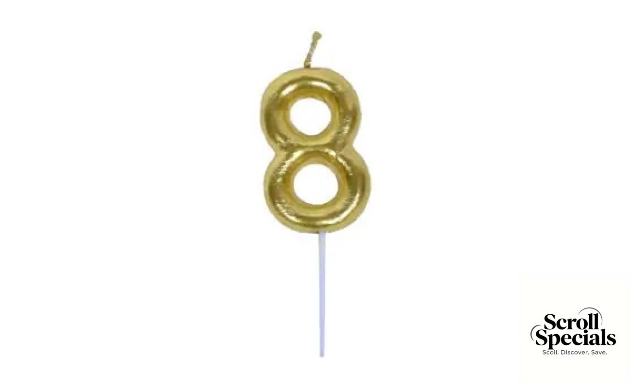 Casey 10cm Gold Numerical Birthday