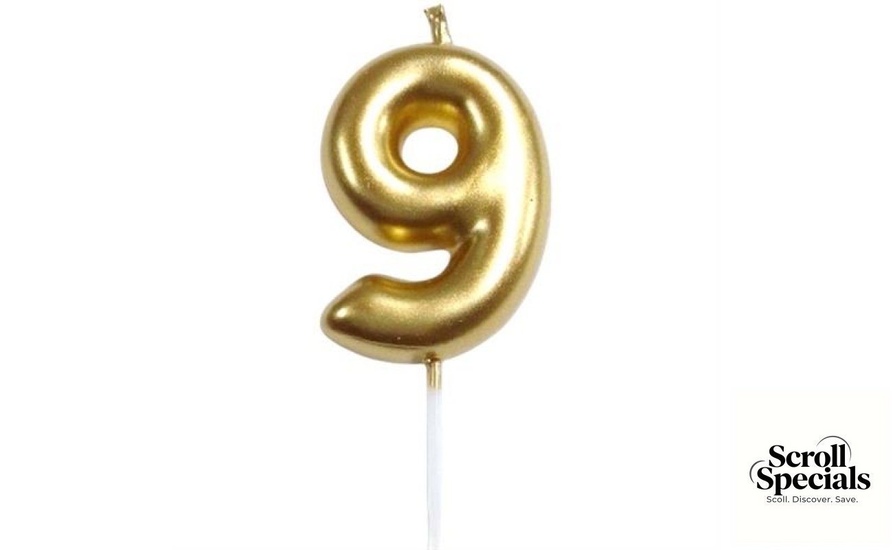 Casey 10cm Gold Numerical Birthday