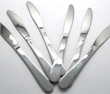 Casey Catering 6 Piece Stainless Steel Dinner Knives Set Plain