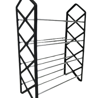 Nordic Wind Cross 4 Tier 12 Shoe Rack