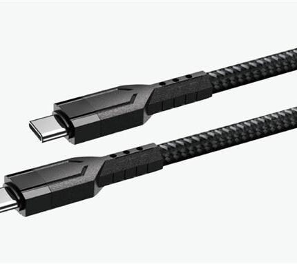 Ezra TypeC to TypeC Pd60w 1meter Fast Charge Black Braided