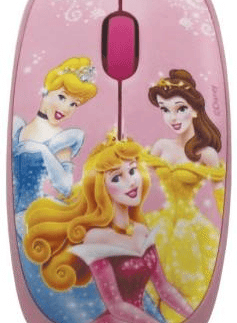 Disney Pink 3button Princess Optical USB Mouse