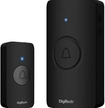 Digitech 100 Metres Wireless Doorbell Black