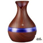 Casey Ultrasonic Aroma Portable Humidifier Dark Wood Grain