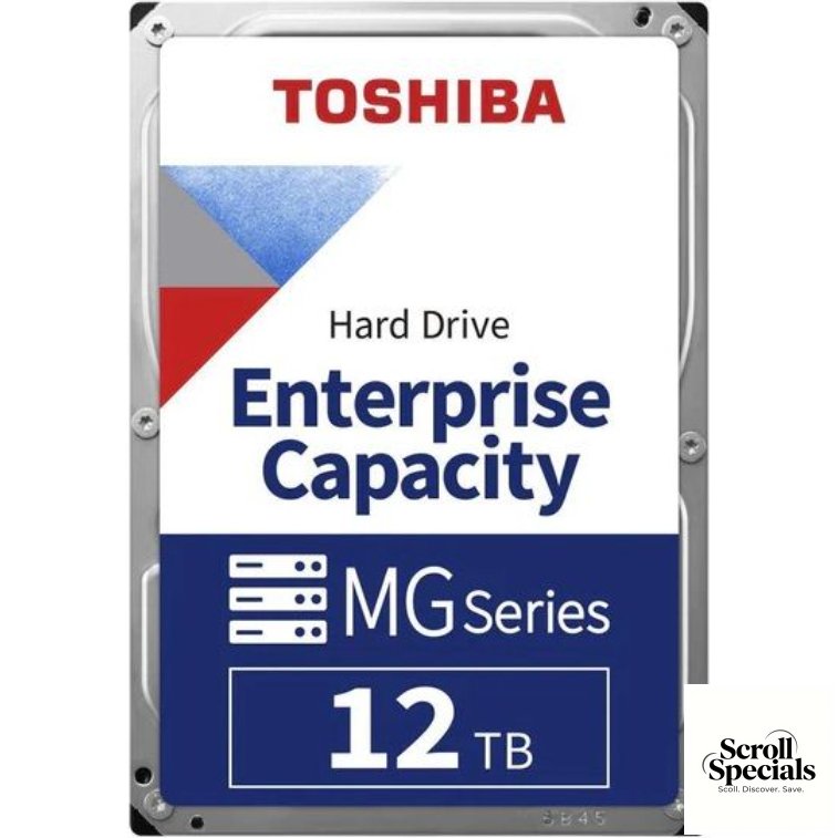 HDEPZ13GEA51F Toshiba Enterprise 3.5-inch 12TB SATA Internal Hard Drive - Image 1