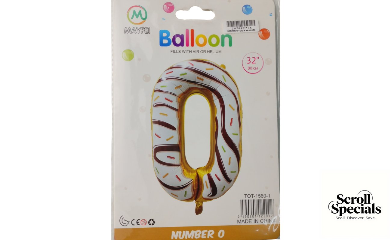 Casey 102cm Donut Balloon Number