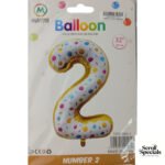Casey 102cm Donut Balloon Number 2