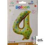 Casey 102cm Donut Balloon Number 4