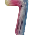 Casey 102cm Rainbow Balloon Number 7