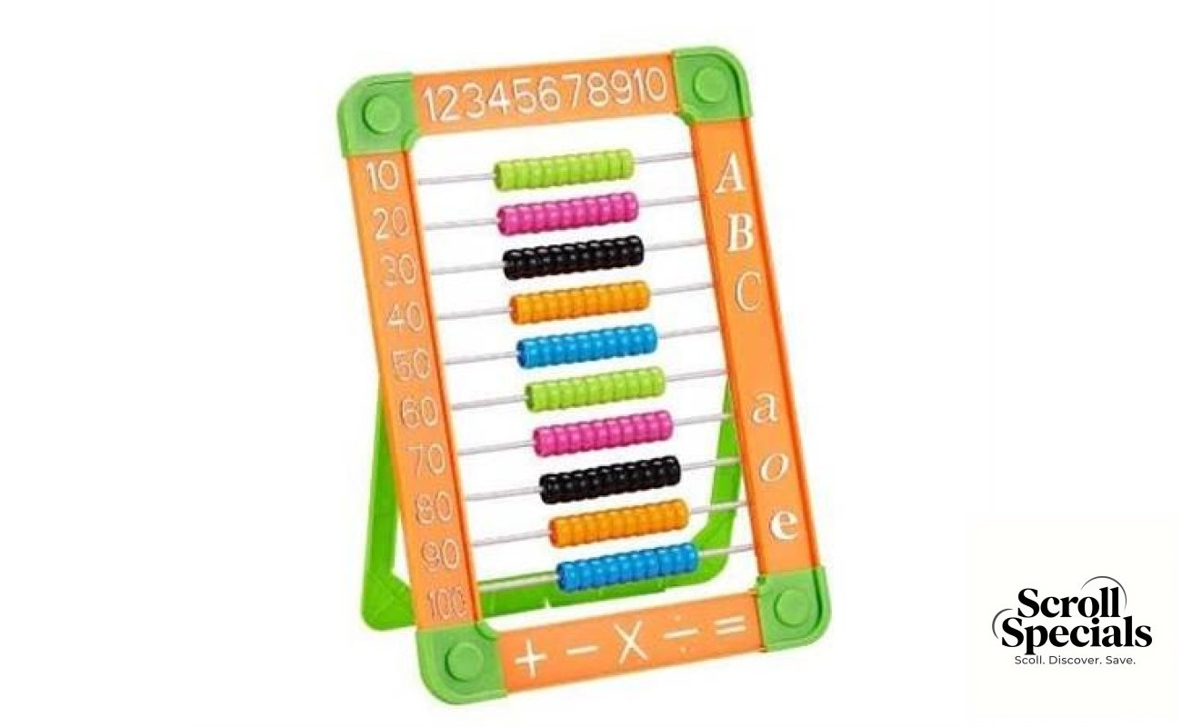 Brainware Bear Orange Plastic Abacus