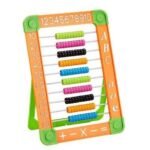 Brainware Bear Orange Plastic Abacus 100 Beads Flatboard