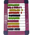 Brainware Bear Pink Plastic Abacus 100 Beads Flatboard