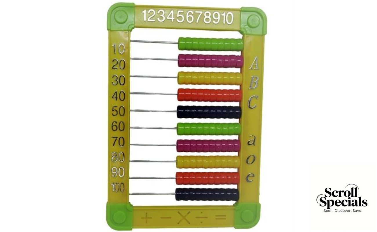 Brainware Bear Yellow Plastic Abacus