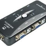 UniQue VGA 4 Port Manual USB2.0 KVM Switch