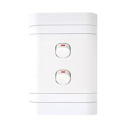Lesco Flush Cover with 2 Lever 1 Way Switch