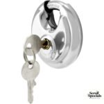 Noble 90mm Stainless Steel Disc Padlock
