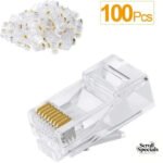 Netix RJ45 100 Pack Cat5 Shielded Connectors