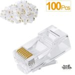Netix RJ45 100 Pack Cat5 Shielded Connectors