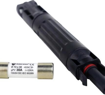 Solarix MC4 PV Inline Fuse Holder 1000VDC with Fuse 30A