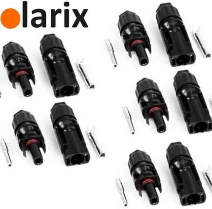 Solarix MC4 Solar Connectors Male And Female Pack Of 5 Sets