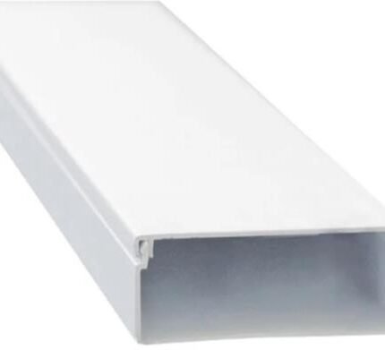 Solarix PVC Trunking 3 Metre 100mm X 40mm White
