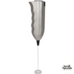 Mellerware Battery Operated Stainless Steel Brushed Milk Frother